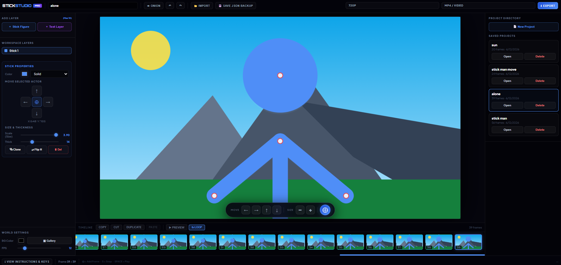 Stick Studio Pro | Free Online Stick Figure Animation Maker — 1080p, No ...